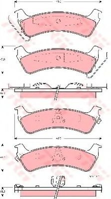 Set placute frana,frana disc JEEP GRAND CHEROKEE I (ZJ) (1991 - 1999) TRW GDB4124 foto