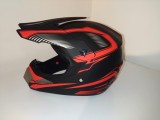 Casca moto off road/atv/enduro + ochelari negrii heliomati, marime M, produse noi