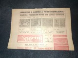 ZIARUL SPORTUL SUPLIMENT FOTBAL 27 SEPTEMBRIE 1985 CUPE EUROPENE