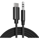 Cablu audio Lemontti LAUXCTCBK, Type-C la Jack, 3.5mm, Negru