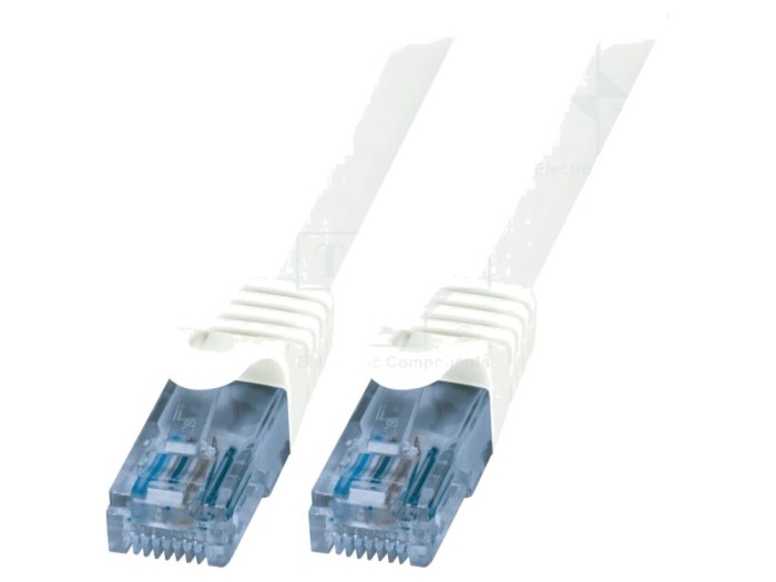 Cablu Patch UTP Cat6a Alb 5m