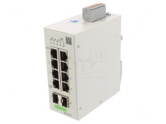 Switch Ethernet Administrabil 10 Porturi 24-48VDC IP30
