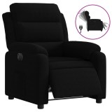 Cumpara ieftin Fotoliu rabatabil electric, negru, catifea
