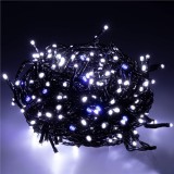 Instalatie lumini pentru bradul de Craciun, 25,5 metri, 300 LED-uri cu flash, albastru Household NewTrend, Oem