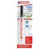 Marker rezistent la congelator Edding 8000, corp plastic, varf rotund, 1 mm, negru