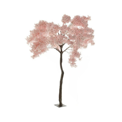 Cires artificial cu flori roz 270 cm foto
