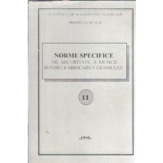 Norme specifice de securitate a muncii pentru fabricarea geamului