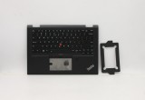 Carcasa superioara cu tastatura palmrest Laptop, Lenovo, ThinkPad X13 Yoga Gen 1 Type 20SX, 20SY, 5M10Y85810, 460.0JH08.0001, 46K.0JHCS.0011, iluminat