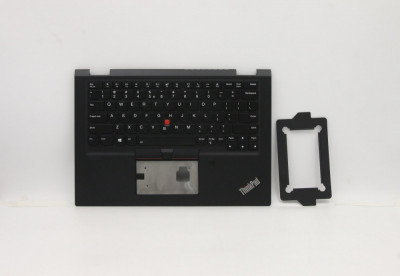 Carcasa superioara cu tastatura palmrest Laptop, Lenovo, ThinkPad X13 Yoga Gen 1 Type 20SX, 20SY, 5M10Y85810, 460.0JH08.0001, 46K.0JHCS.0011, iluminat foto