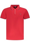 Norway Tricou polo barbati cu logo brodat, regular fit, Rosu, S