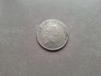 Thaler / eine feine marck 1764 Saxonia, argint foto