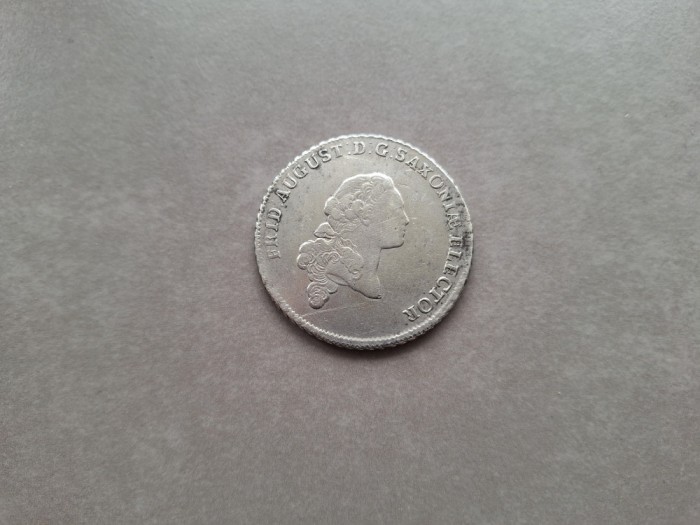Thaler / eine feine marck 1764 Saxonia, argint