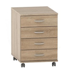 Comoda, 4 sertare, pal stejar sonoma, Tempo, 43x60x61 cm