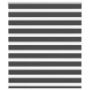 Jaluzea tip zebra neagră lățime țesătură 115,9 cm poliester