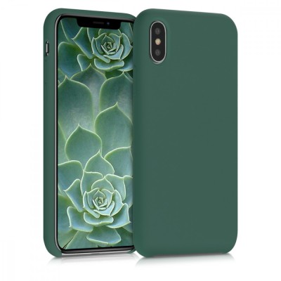 Husa pentru Apple iPhone X / iPhone XS, Silicon, Verde, 42495.166 foto