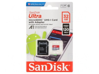 Card de Memorie microSDHC Android 32GB 120MB/s Class 10 UHS-I foto