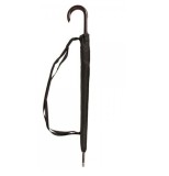 Umbrela Neagra tip Baston cu suport umar, deschidere automata &empty; 110cm