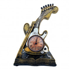 Ceas de masa, in forma de vioara, 25 cm, 1559G-1