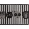 Covoras Intrare Tip Iuta, Model Flex 19637-08, Marime 50 x 80 cm, Gri, Negru, Antiderapant, Antialergic, Polipropilena