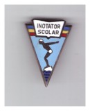 Insigna Inotator scolar RPR/RSR, Romania de la 1950