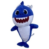 Jucarie Baby Shark albastru de plus muzical