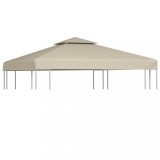 Copertina Rezerva Pavilion Gradina 3x3m Bej 310g/m&sup2; Impermeabila vidaXL