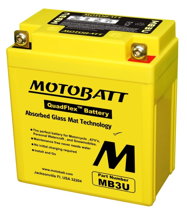 Baterie Moto Motobatt 3Ah 50A 12V MB3U