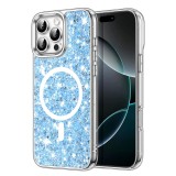 Cumpara ieftin Husa Iphone 16 Pro Max Techsuit Sparkly Glitter magsafe albastru