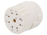 Conector M23 mamă cu 9 pini, lipire, 8A, HUMMEL