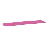 Cumpara ieftin Perna pentru banca de gradina, roz, 200x50x3 cm, textil