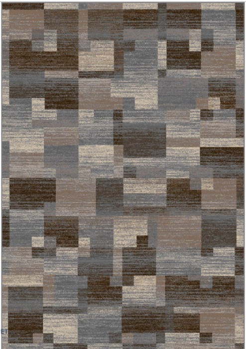 Covor Model Daffi 13133-190, Marime 50 x 80 cm, Maro, Inaltime Fir 6 mm, Antialergic, Polipropilena, Living, Dormitor, Sufragerie, Birou