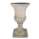 Cumpara ieftin Ghiveci flori ceramica verde bej 44x44x75 cm