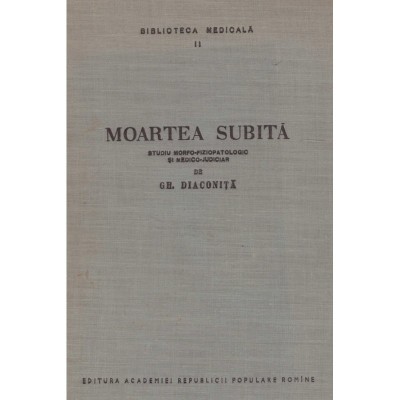 Gh. Diaconita - Moartea subita - 128571 foto