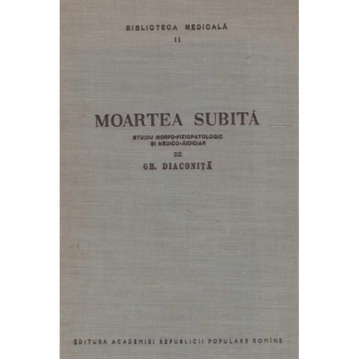 Gh. Diaconita - Moartea subita - 128571
