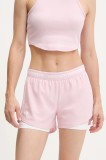 Under Armour pantaloni scurți de antrenament Tech Play culoarea roz, uni, high waist, 1389895
