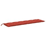 Cumpara ieftin Perna banca de gradina, melanj rosu vin, 200x50x7 cm, textil