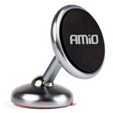 Suport auto pentru telefon AMIO HOLD-10 magnetic, brat reglabil, fixare banda dubla adeziva