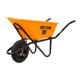 Roaba Rotor 100L cu cuva din plastic, roata pneumatica si cadru metalic