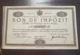 Bon de impozit 500 lei 1932 semnatura rara IC Bratianu