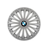 Set 4 Capace Roti 15 inchi (R15) Dino Gri, Compatibile cuBMW, Autohelix MSA