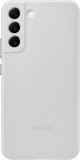 Galaxy S22 Plus; Leather Cover; Light Gray
