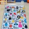 Covor de Copii Literele Fericite, Multicolor, 80x120 cm