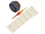 Amphenol Conector Militar D38999/26WJ61SN 61 Pini MIL-DTL-38999 Series III Cablu Crimpare Aurit
