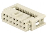 Conector IDC mufă mamă 14 PIN 1,27mm pentru cablu-bandă