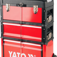 Dulap mobil pentru scule capacitate 45kg 3 compartimente YATO