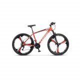 Cumpara ieftin Bicicleta MTB-HT Carpat C2799M, Manete Shimano Rotative, Jante Magneziu, Roti 27.5 inch, Cadru Aluminiu, Frane pe Disc fata/spate, Rosu/Alb/Negru