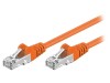 Cablul de rețea F/UTP 5e CCA PVC portocalie 1,5m 26AWG, Goobay