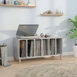 Cumpara ieftin Dulap pentru discuri gri beton, 100x38x48 cm, lemn prelucrat