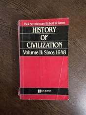 Paul Bernstein and Robert W. Green History of Civilization Volume II: Since 1648 foto