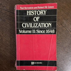 Paul Bernstein and Robert W. Green History of Civilization Volume II: Since 1648